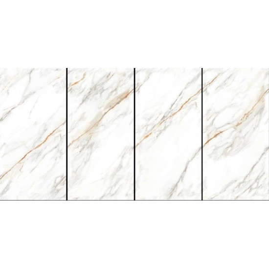 Πλακάκι Infinity Pearl 60Χ120 Λευκό-Μπεζ Τύπου Μαρμάρου Γυαλιστερό Rettificato